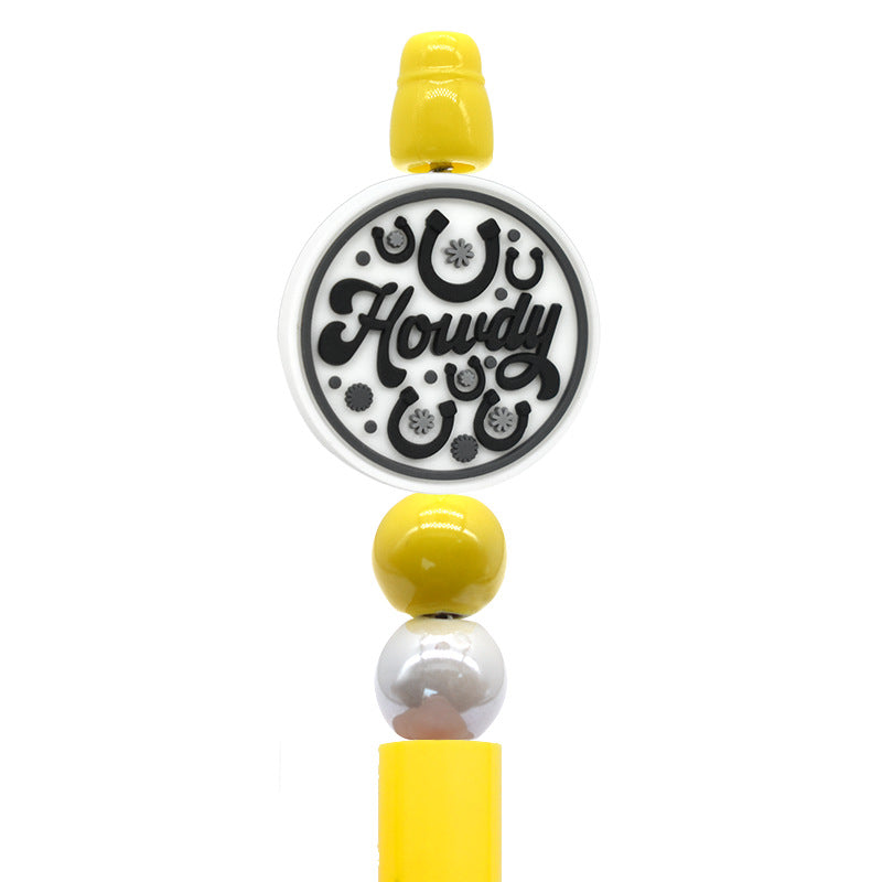 Wholesale 100pcs Creative Cartoon pen beaded PVC soft glue pen beads