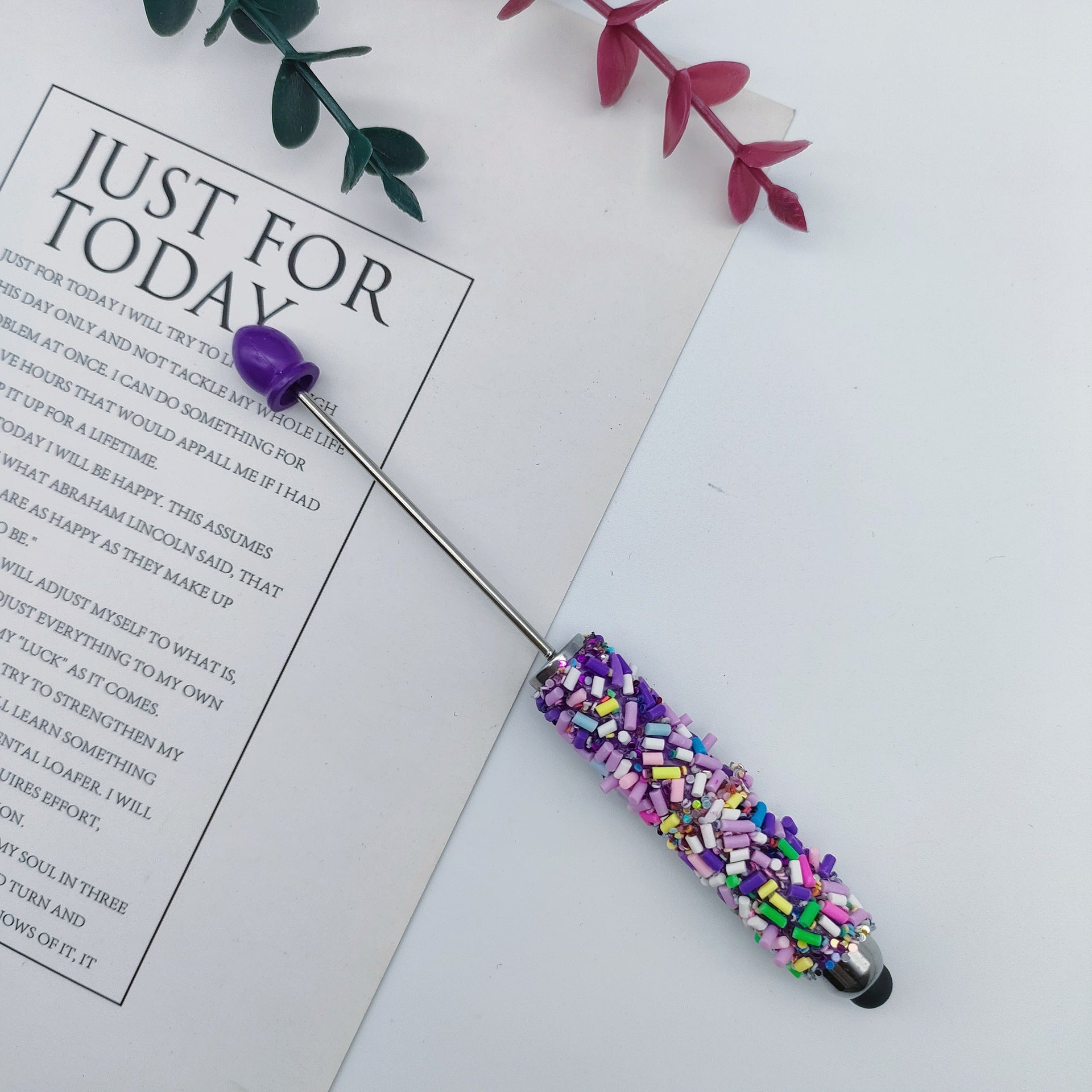 Wholesale Colorful Sugar Capsules Touch Screen Beadable  Pen