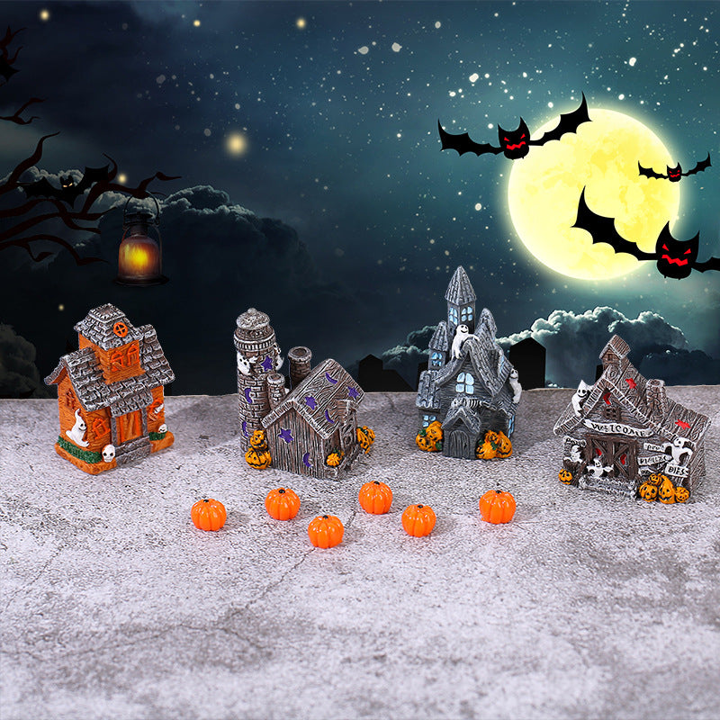 Wholesale house resin ornaments simulation bat miniature model decoration accessories