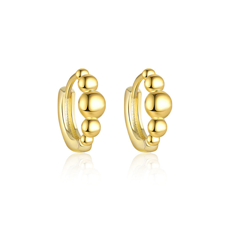 Wholesale Zircon inlaid geometric earrings Ear Studs