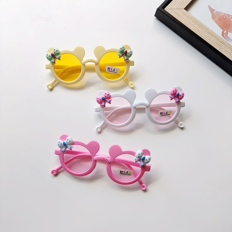 Wholesale Bowknot UV Protection Kids PC Sunglasses