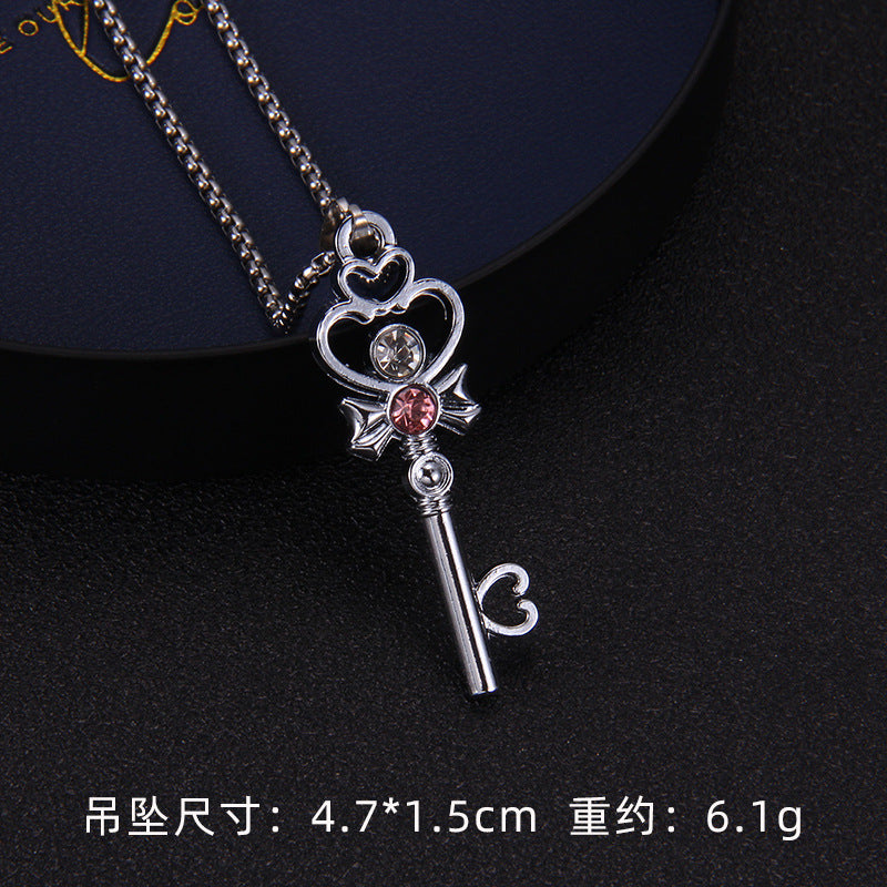 Wholesale Love Key Diamond Necklace