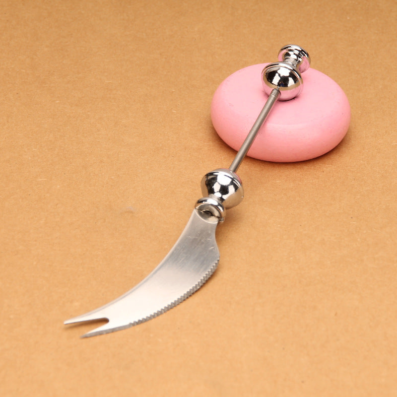 Wholesale Beadable Utensils DIY Stainless Steel Pizza Shovel Bread  Butter Cream Table Cutlery