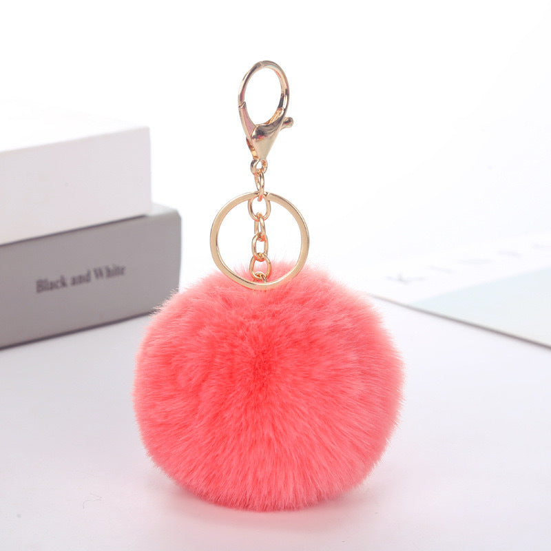 Wholesale Imitation rabbit fur ball keychain