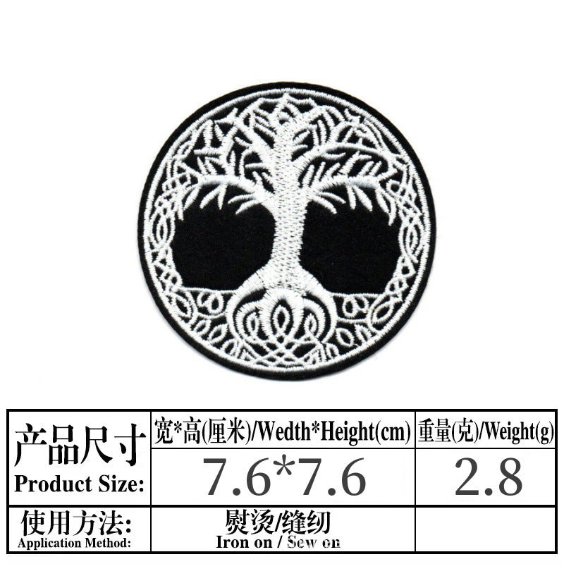 Wholesale Stylish Skull Embroidered Patch For et Boutique Decorative Accessory