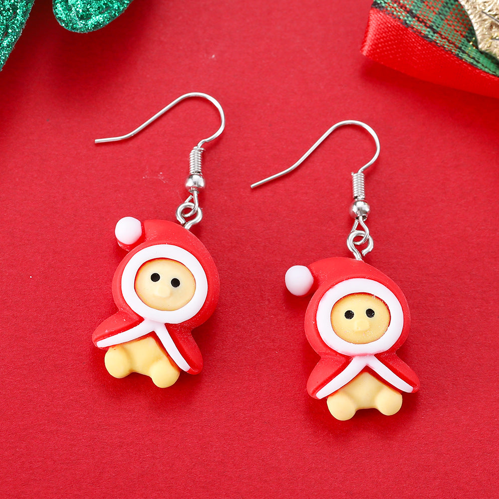Wholesale Cute  and Reindeer Earrings for Christmas