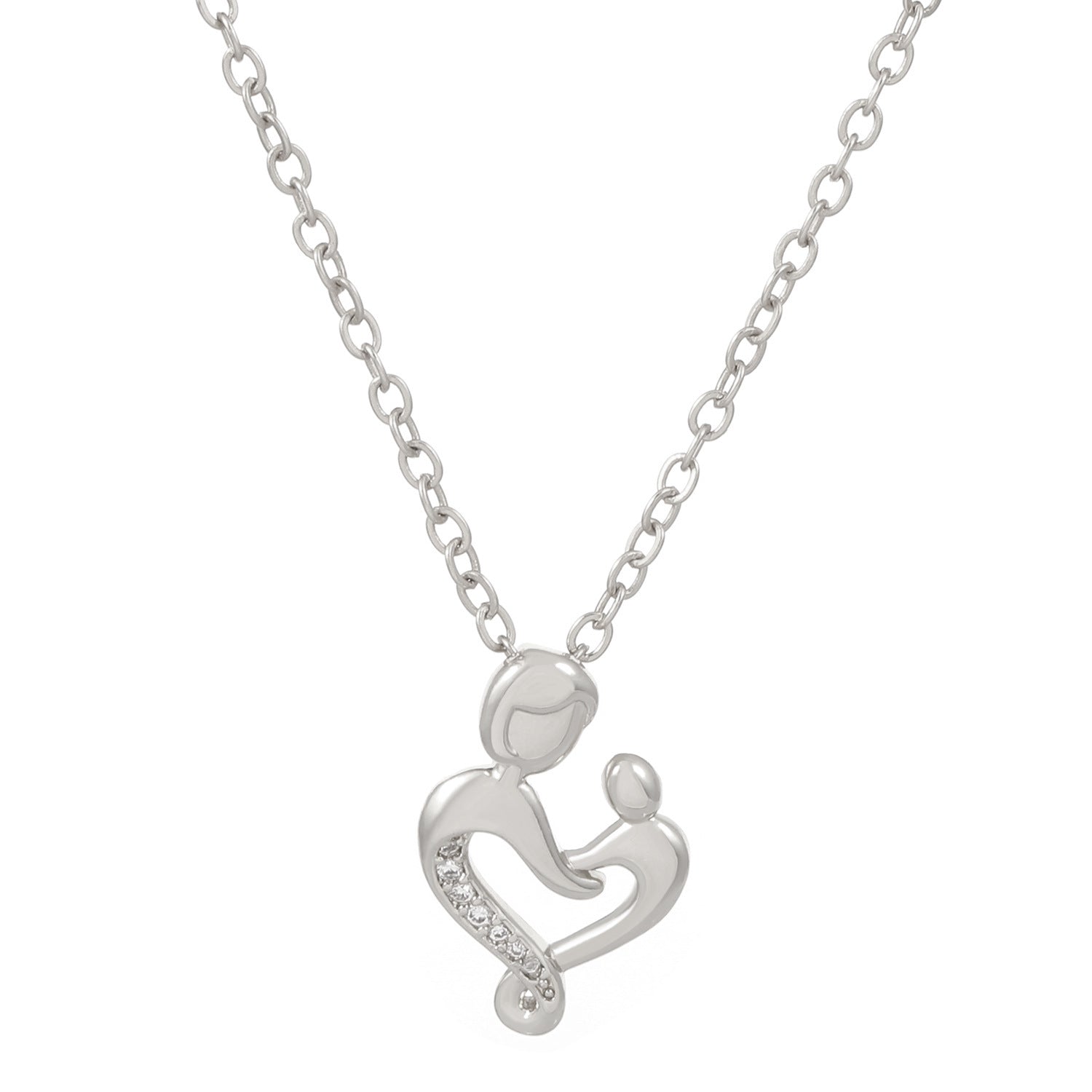 Wholesale new Mother's Day mother and son embrace love necklace