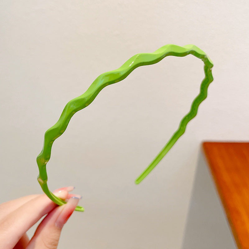 Wholesale Retro simple French style all-match outdoor face washing sponge headband for women