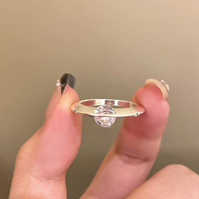 Wholesale Smart Surrounding Planet Trajectory Luxury Ring