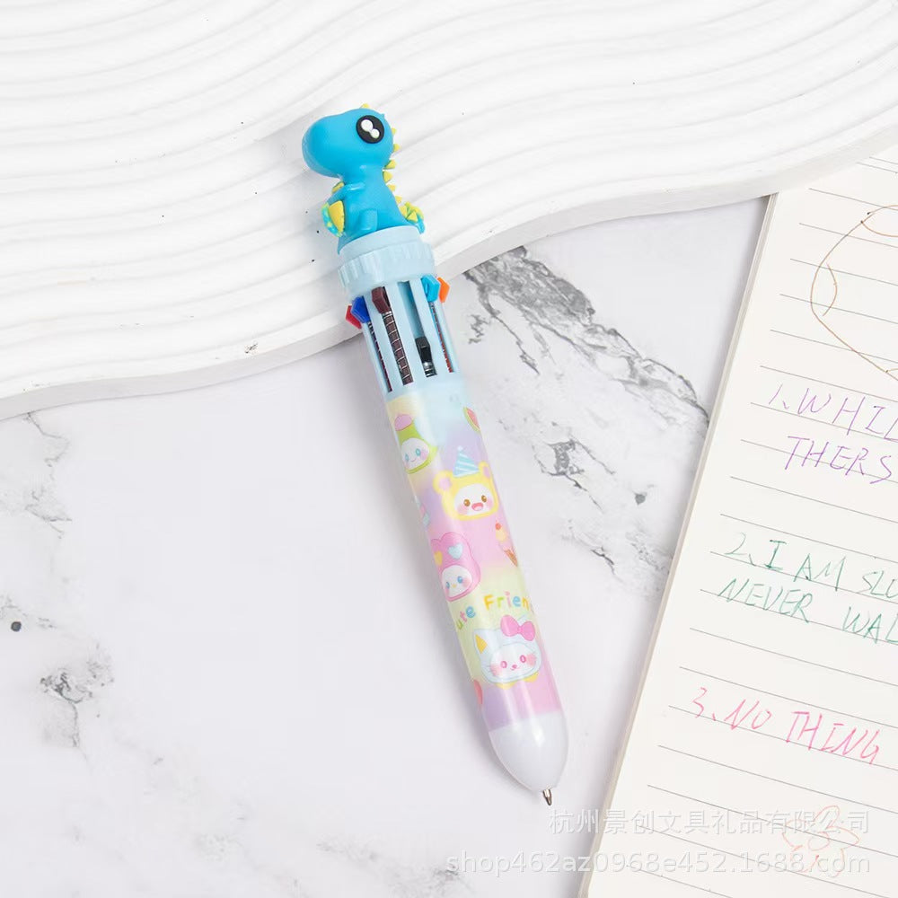 Wholesale Cartoon Head Ten Color Pen