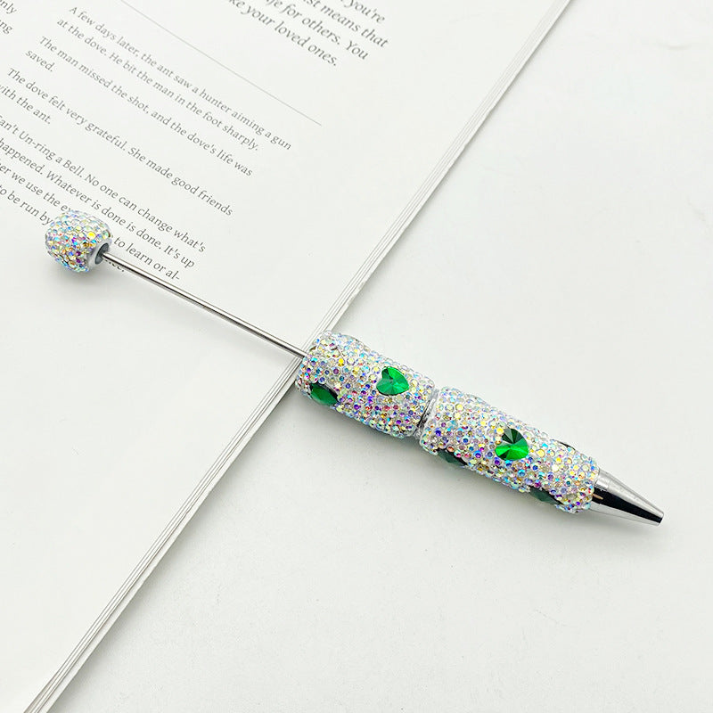 Wholesale Colorful Love Full Diamond beadable pens