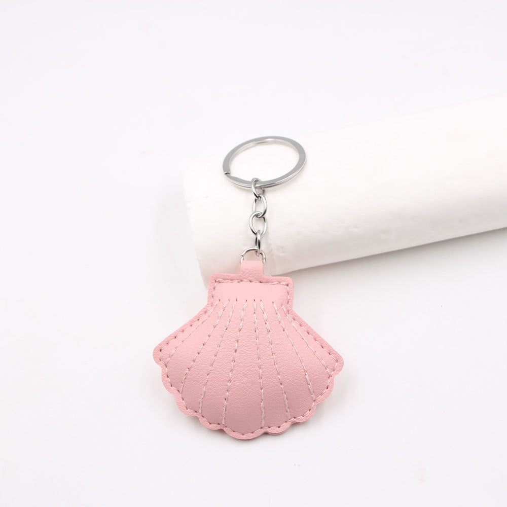 Wholesale Gold Padded Shell Leather Bag Charm Keychain For Car Key Purse Lanyard Fashion Accessory