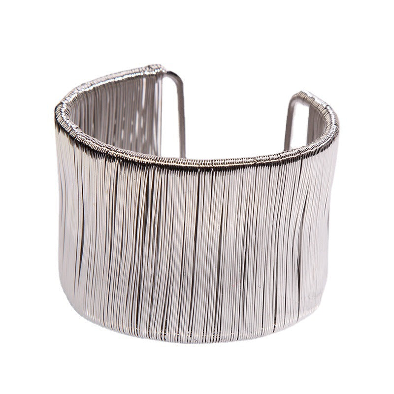 Wholesale Fashion Exaggerated Brushed Vintage Bracelet