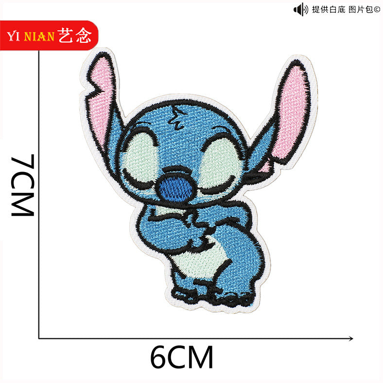 Wholesale Pink and Blue Cute Cartoon embroidery cloth stickers  patch OLY Exclusive