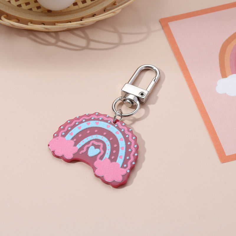 Wholesale Colorful Butterfly Rainbow Keychain