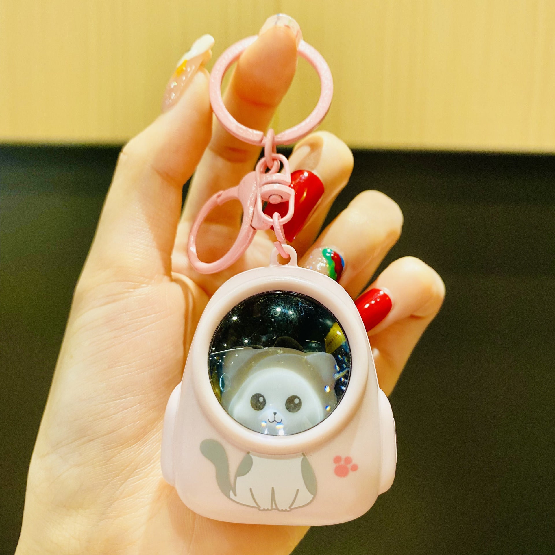 Wholesale Astronaut Teddy Bear Plastic Keychains for Illuminated Backpacks
