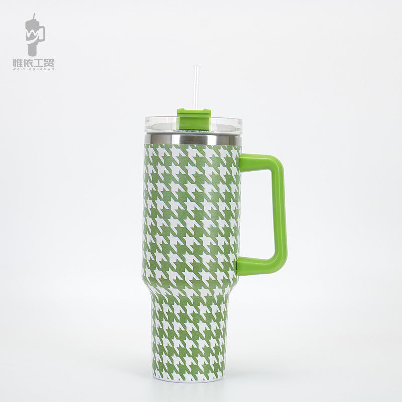 Wholesale Tumbler 40oz Stainless Steel Insulation and Cold Storage Car Handle Ice Tycoon Car Cup