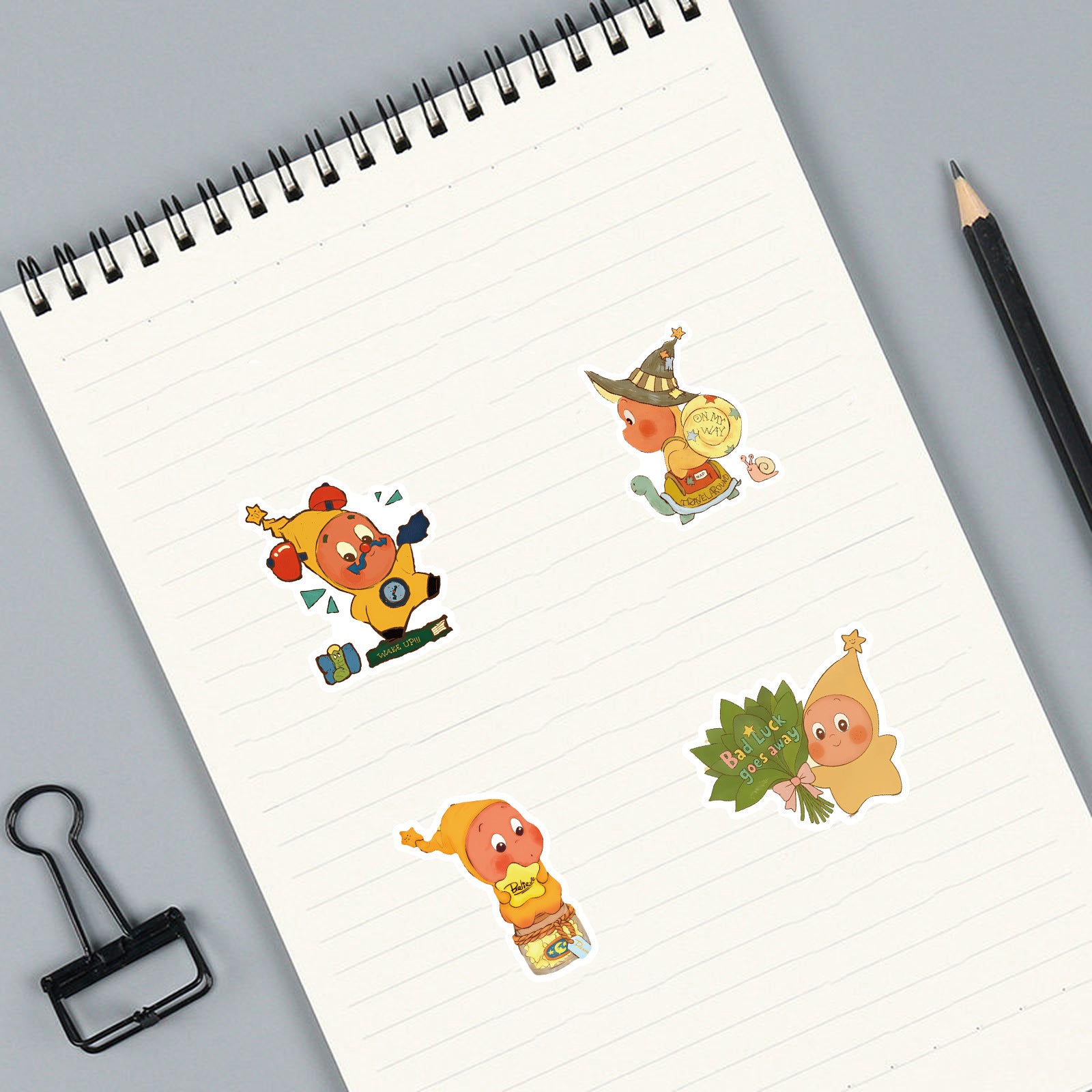 Wholesale 50 Cute Cartoon Star People Waterproof Vinyl Stickers   OLY Exclusive