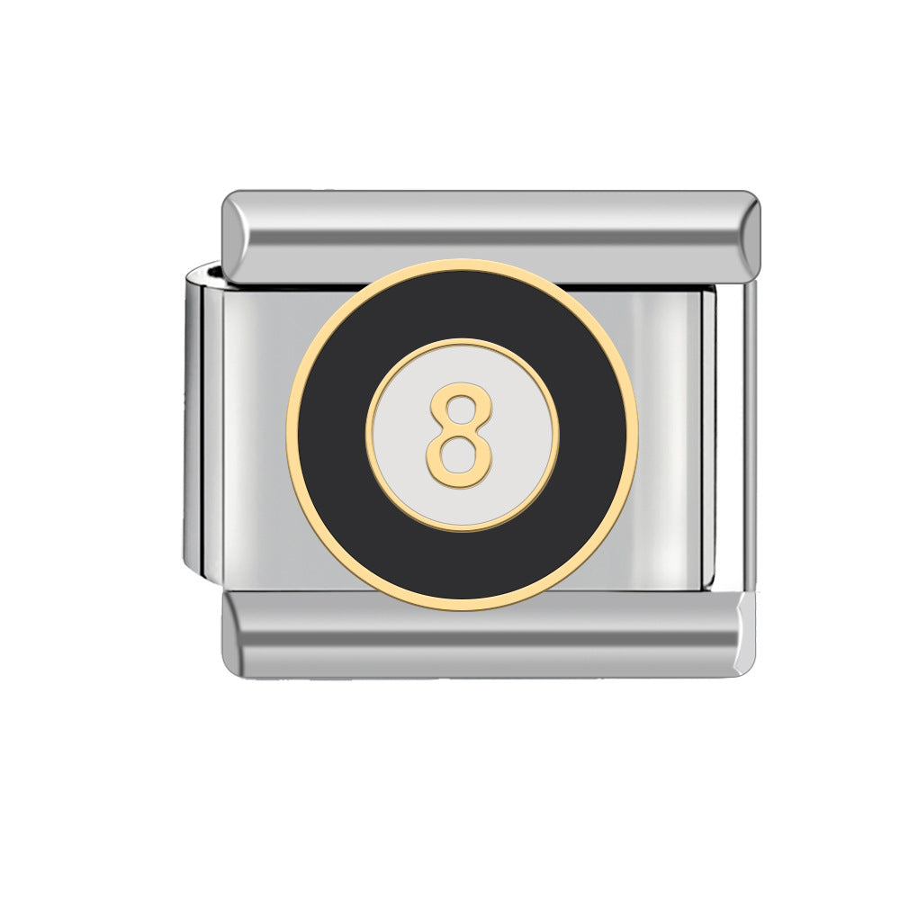 Wholesale Italian Charm Bracelet 9mm DIY Spliced Detachable Number 8 Combination Bracelet