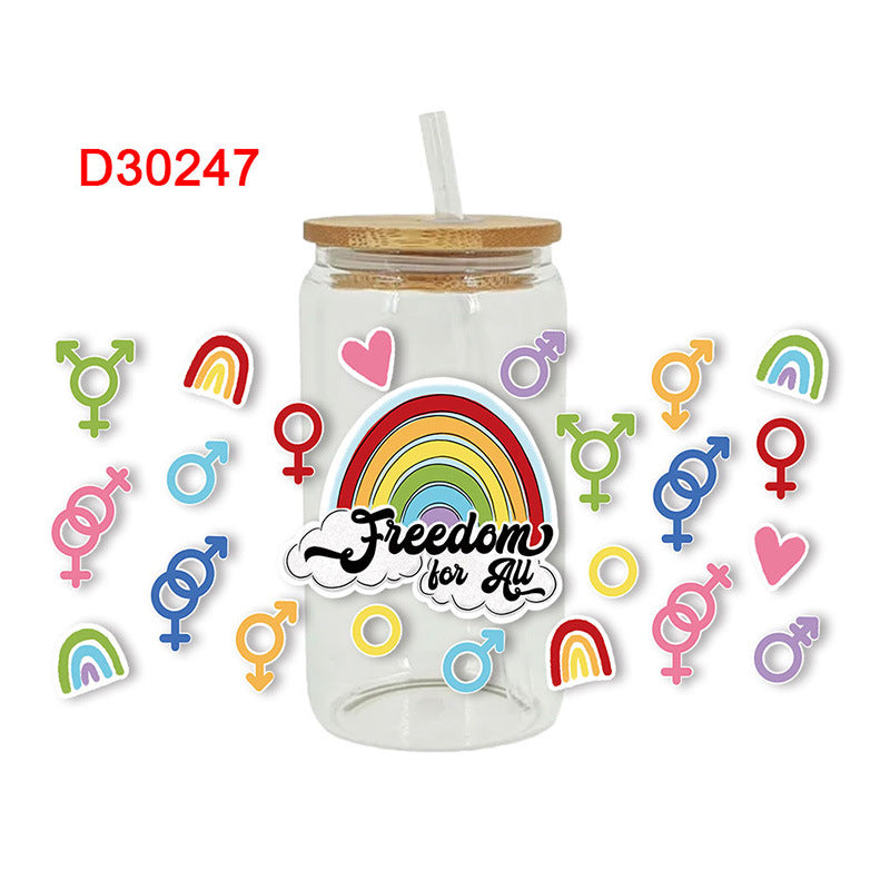 Wholesale UV Transfer Paste Glass Crystal Label Crystal Paste 16OZ UV DTF WRAPS