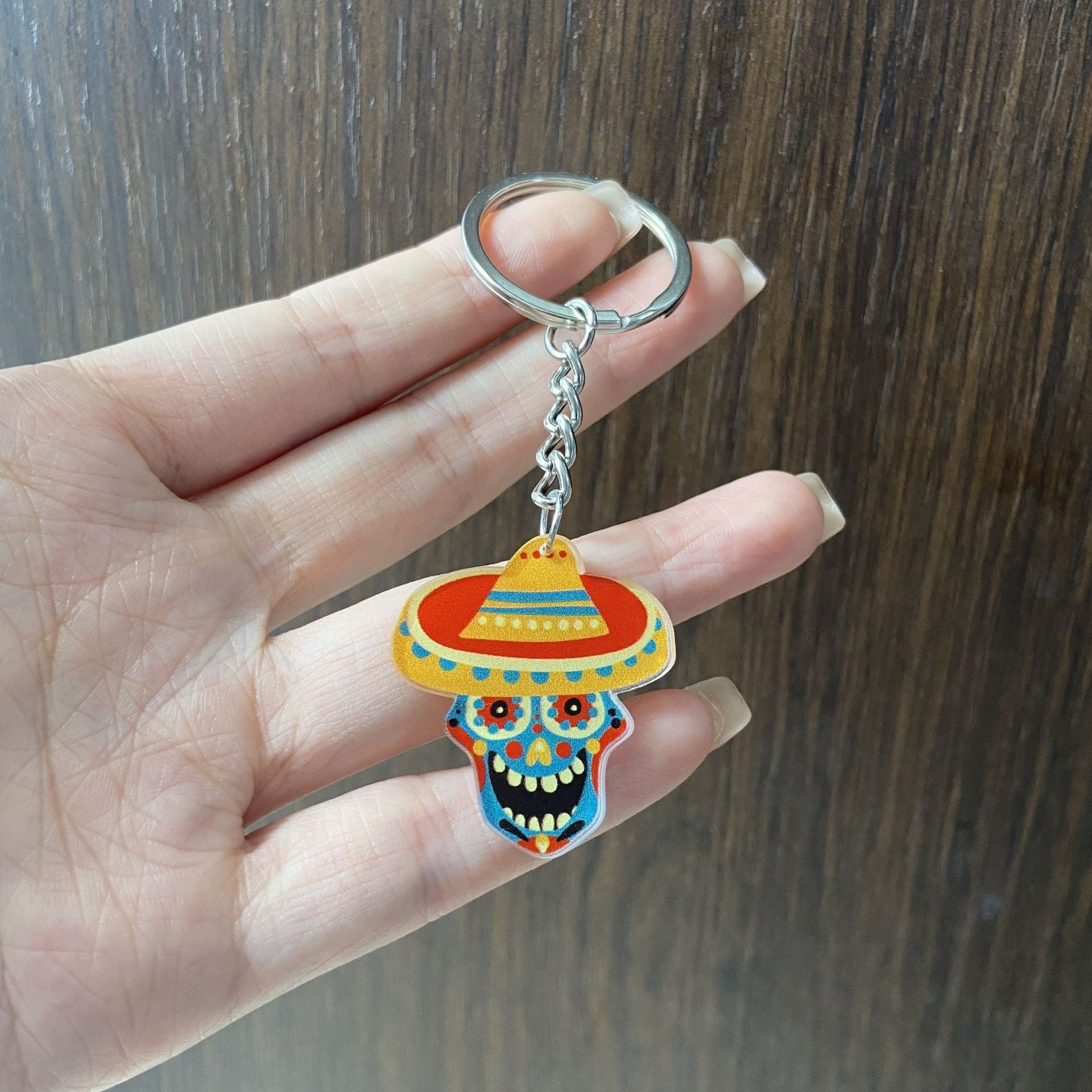 Wholesale Colorful Cartoon Acrylic Carnival Party Keychain Pendant Bag Charm Boutique Resale