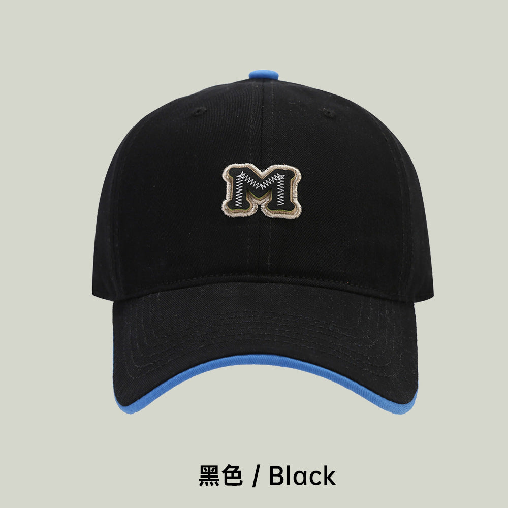 Wholesale Fashionable M Letter Embroidery Soft Top Casual Baseball Cap