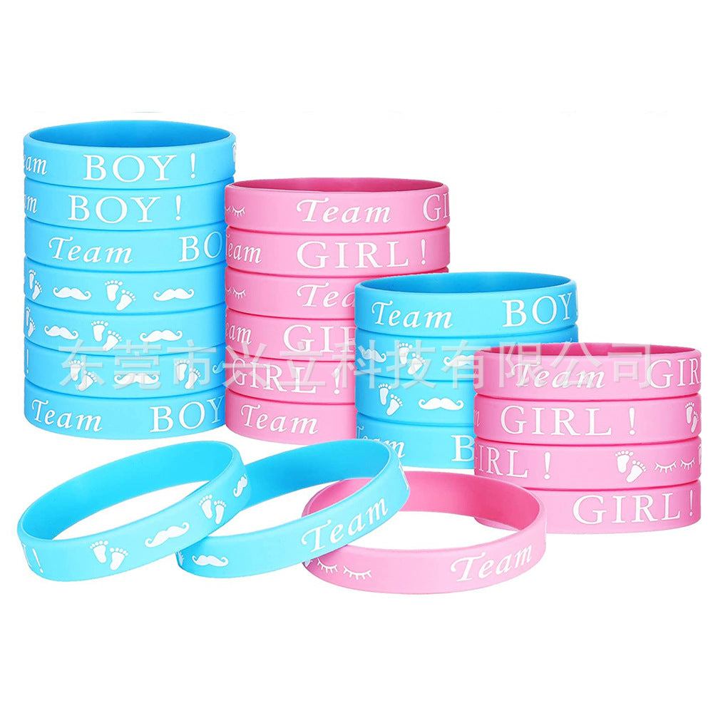 Wholesale 100PCS  Boys and Girls' Party Mixed Color Unicorn Amazon Silicone Wrist Band Silicone Bracelet