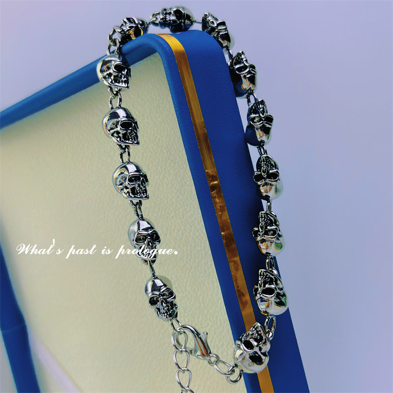 Wholesale Punk style skull metal men' s vintage jewelry