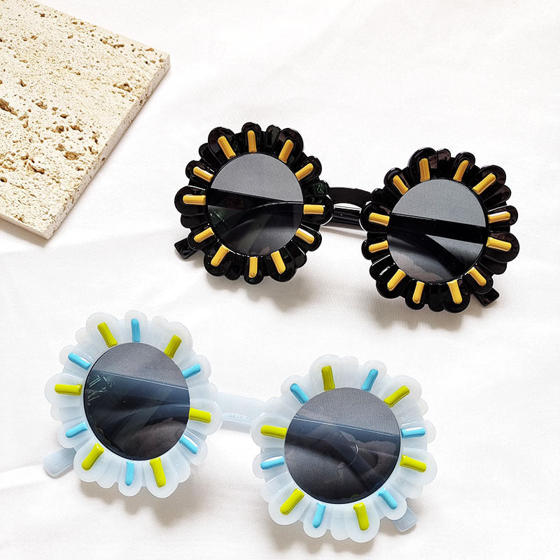 Wholesale UV Protection Children's PC Cartoon Sunflower Glasses