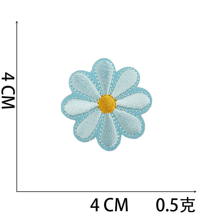 Wholesale Polyester Iron On Embroidery Patch Butterfly Floral Design For Clothing Decorative DIY Craft Supply