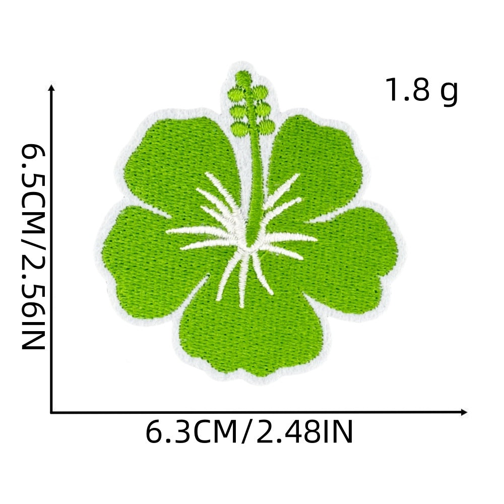 Wholesale DIY Embroidery Patch Cute Hawaiian Party Hat Clothes Decoration FS