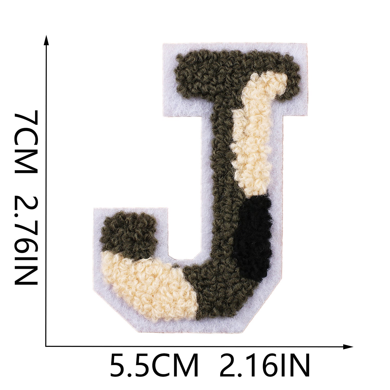 Wholesale Camouflage English letter embroidered towel patch