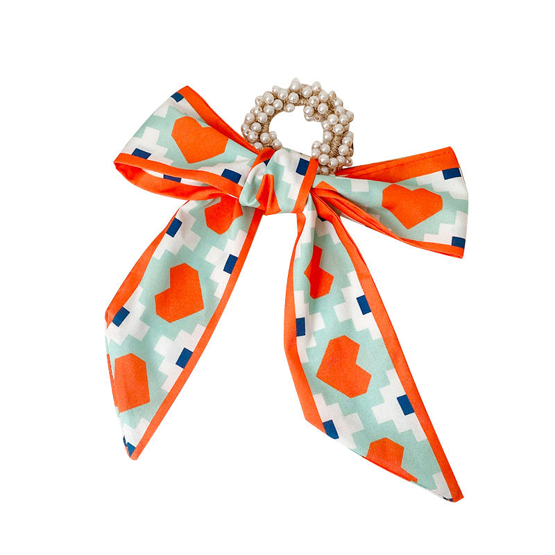 Wholesale Pearl Scarves Summer Thin Hair Scrunchies