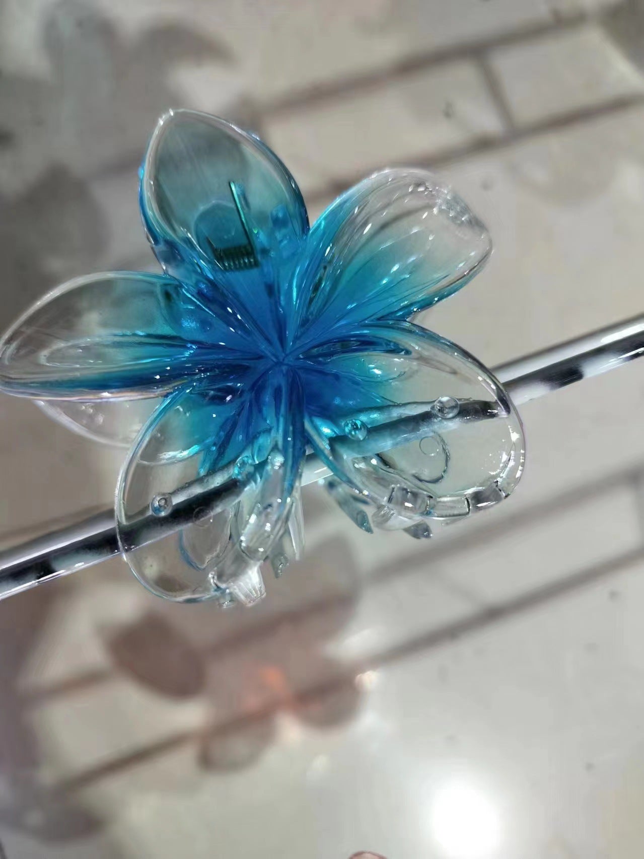 Wholesale Color Egg Flower Hairpin Flower Grab Clip Back Head Shark Clip