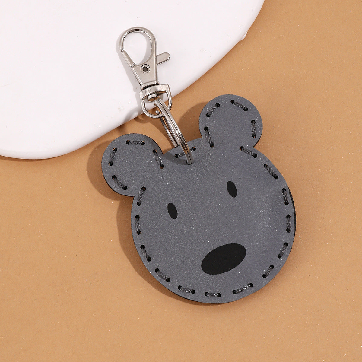Wholesale Reflective Animal Leather Keychain