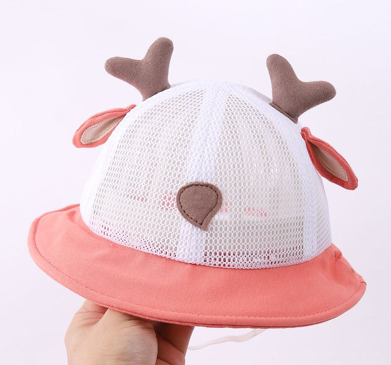 Wholesale Cotton Kids Summer Thin Mesh Bucket Hat