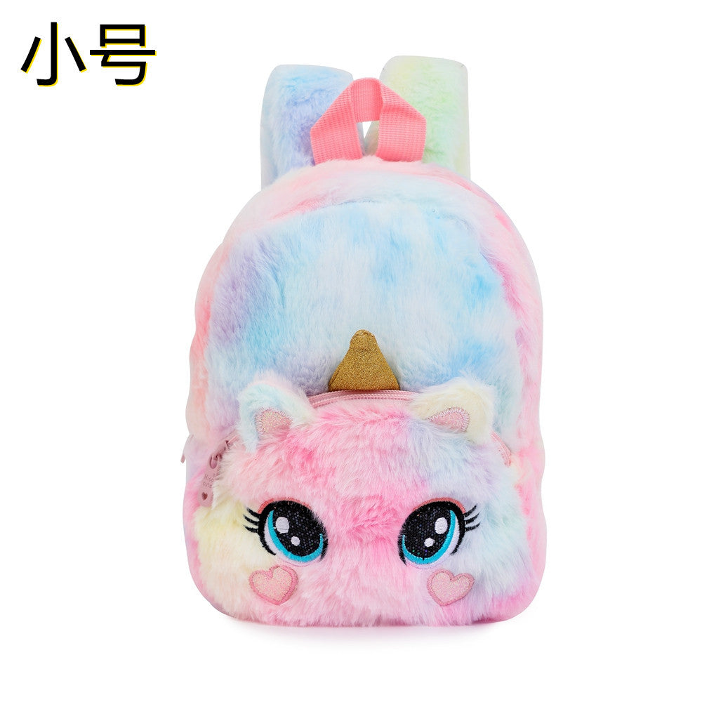 Wholesale Unicorn Plush Big Eyes Cartoon Backpack