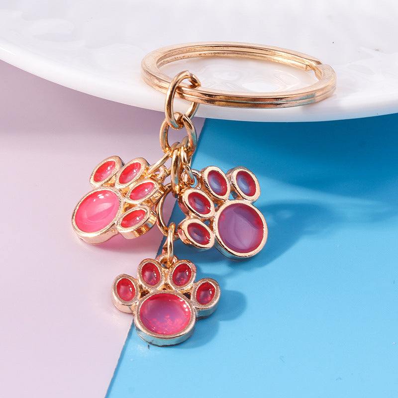 Wholesale Bear Claw Cat Claw Metal Keychain