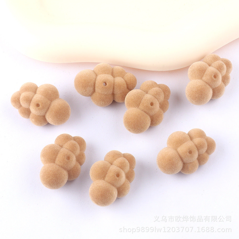 Wholesale 50pcs Clouds  flowers and colors Acrylic Beads