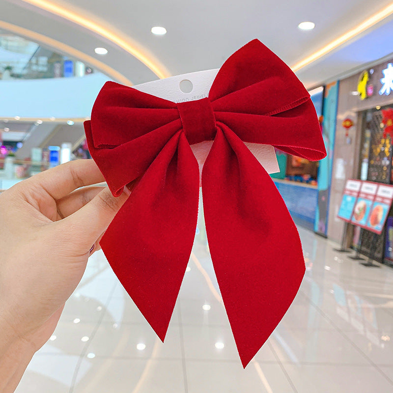 Wholesale Velvet Big Bow Hair Clip