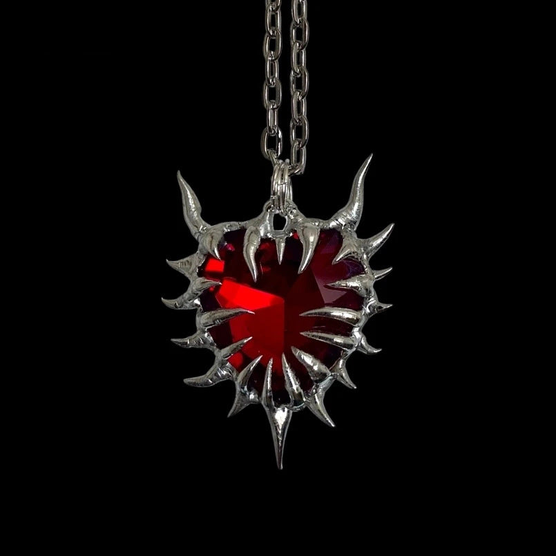 Wholesale Heart of Thorns Dark Gothic Hip Hop Necklace