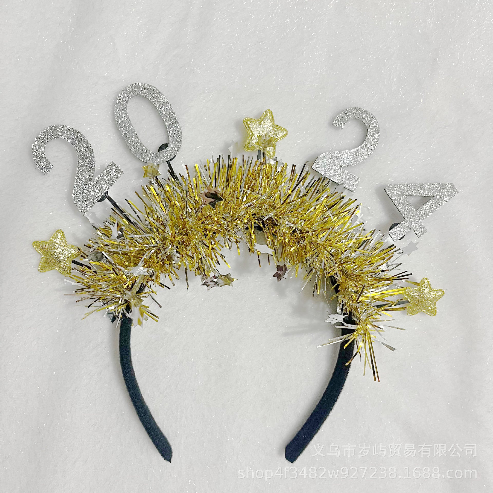 Wholesale Christmas 2024 Number Fabric Headbands