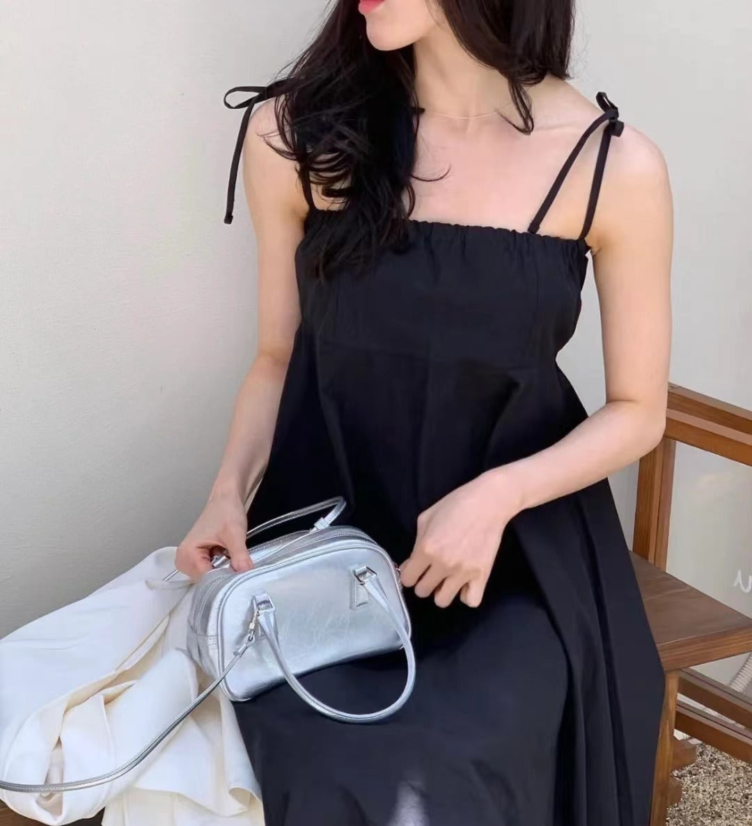 Wholesale Pu Texture Silver Retro Fashion Versatile Polyester Small Square Handbag