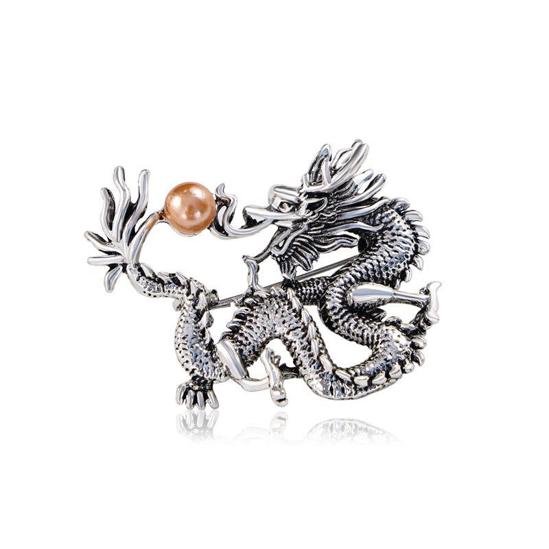 Wholesale Oil Dripping Dragon Alloy Brooch