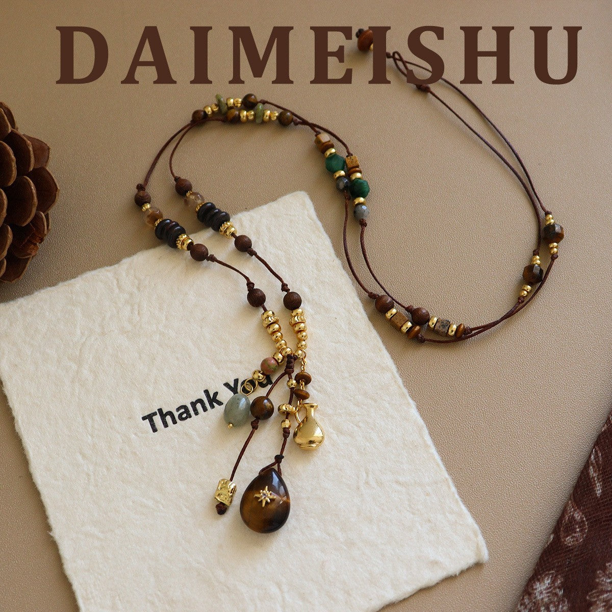 Wholesale Tassel Yellow Jade and Turquoise Earrings