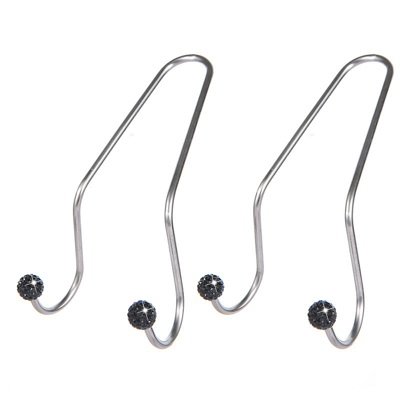 Wholesale Diamond Inlaid Seats Headrests Multifunctional Hooks Concealed Storage Stainless Steel Hooks