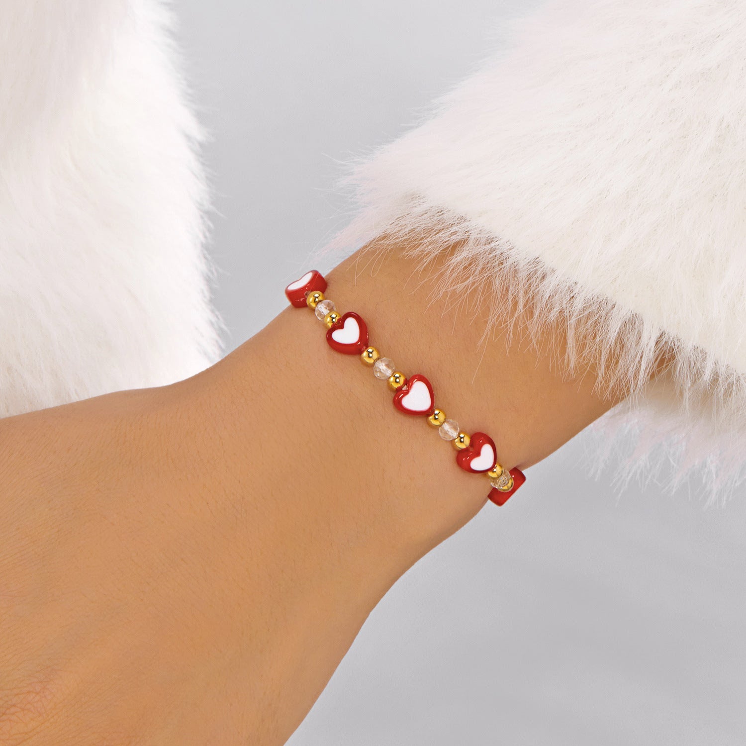 Wholesale Valentine' s Day  Envelope Love Crystal Soft y Cardboard Bracelet