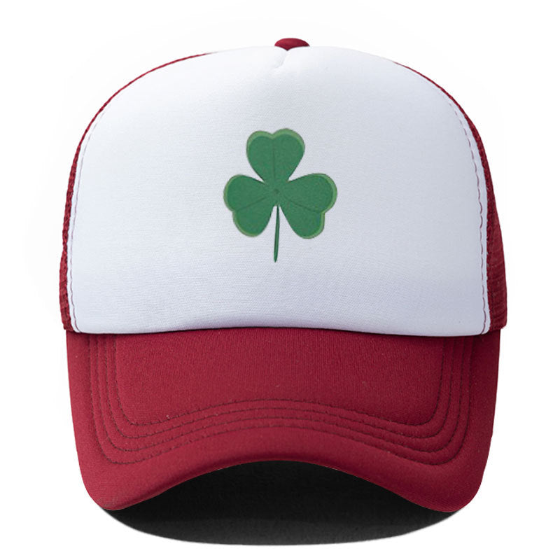 Wholesale Couples Irish Festival Clover Baseball Mesh Cap