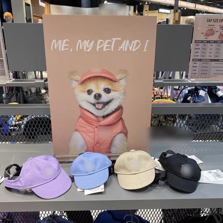 Wholesale Pet Top Hat Cute Puppy Sunshade Sun Protection Pet baseball Cap