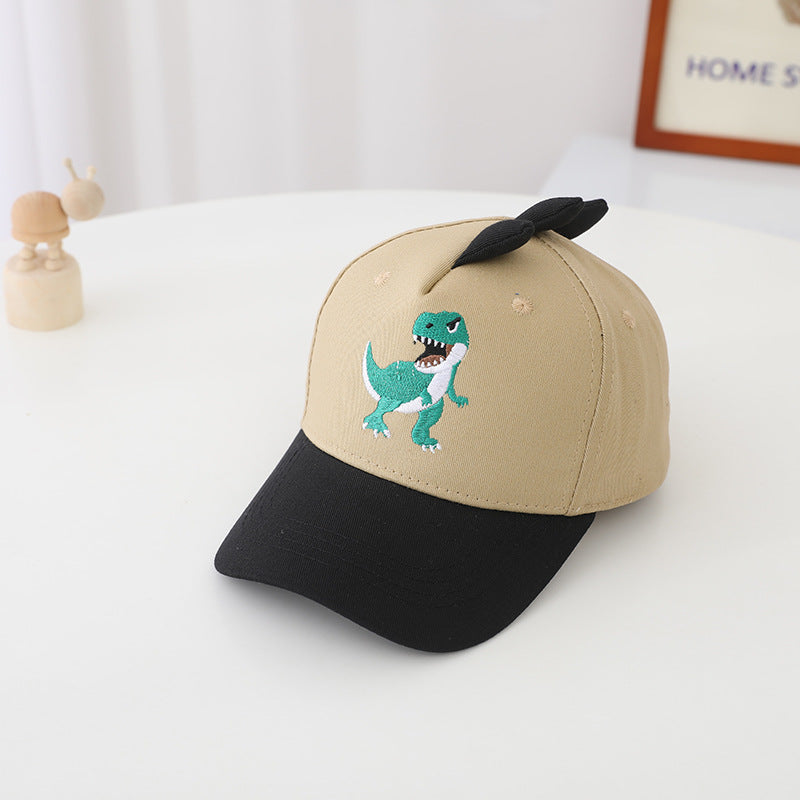 Wholesale Cartoon Printed Dinosaur Shaped Kids Baseball Cap